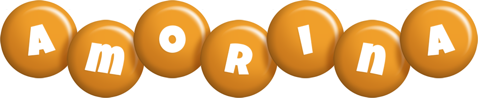 Amorina candy-orange logo