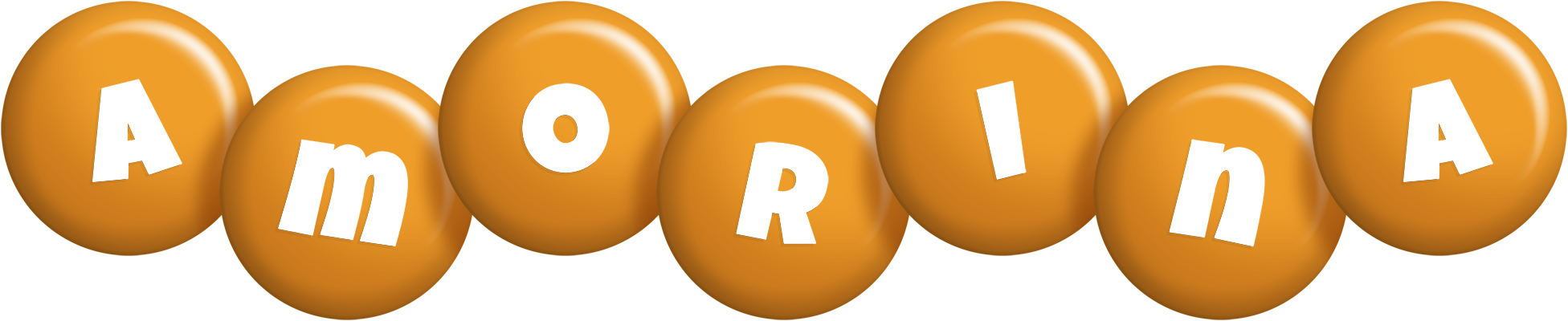 Amorina candy-orange logo