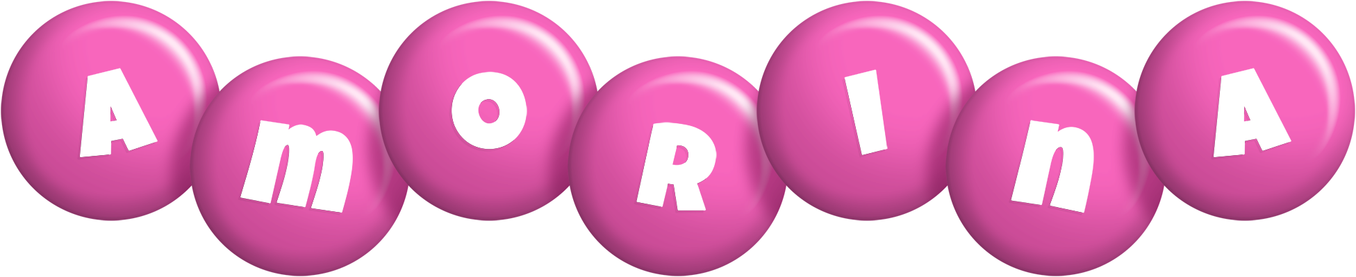 Amorina candy-pink logo