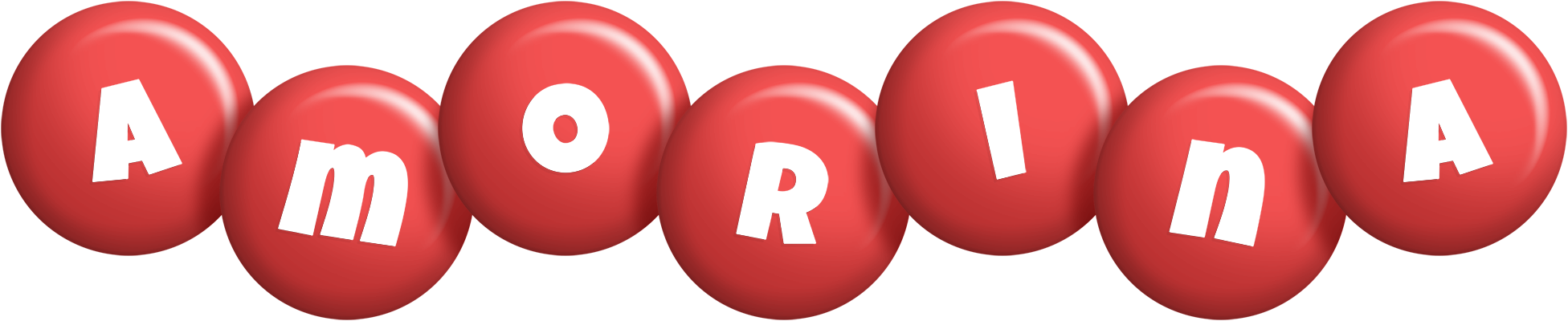 Amorina candy-red logo