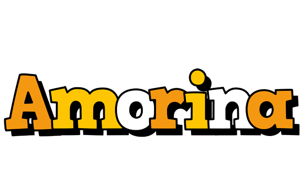 Amorina cartoon logo