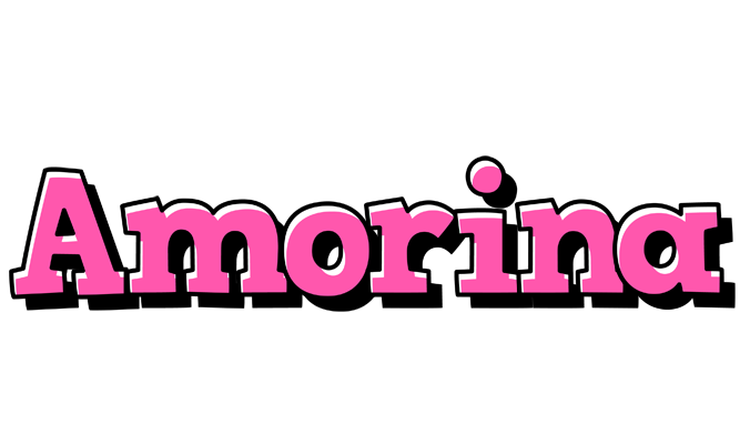 Amorina girlish logo