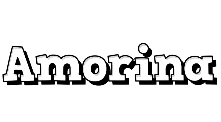Amorina snowing logo
