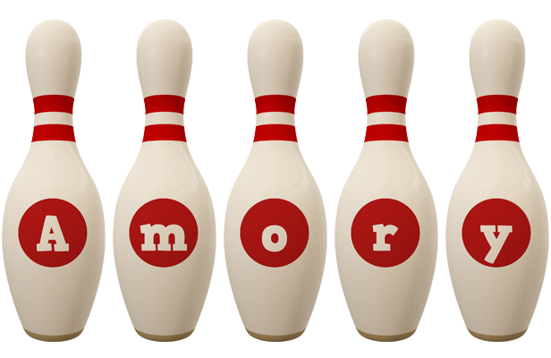 Amory bowling-pin logo