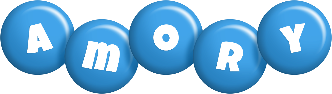 Amory candy-blue logo