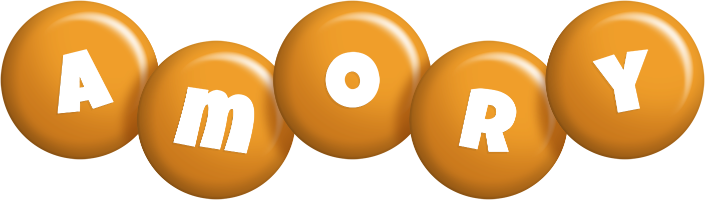 Amory candy-orange logo