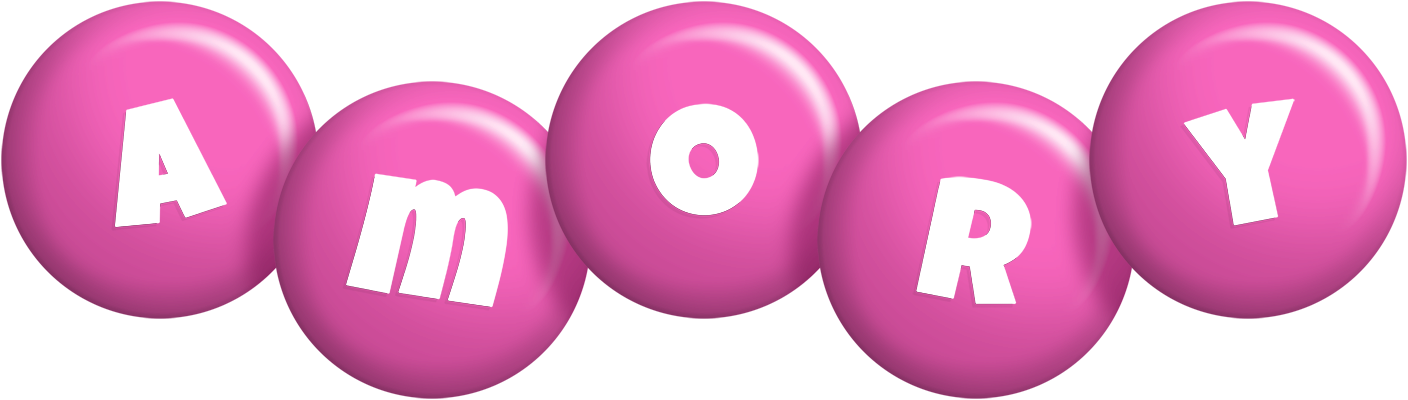 Amory candy-pink logo
