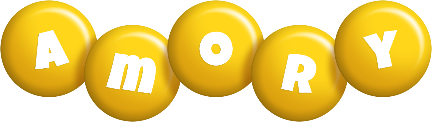 Amory candy-yellow logo