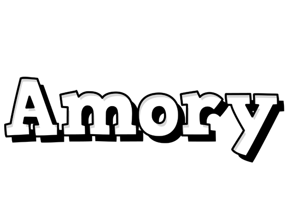 Amory snowing logo