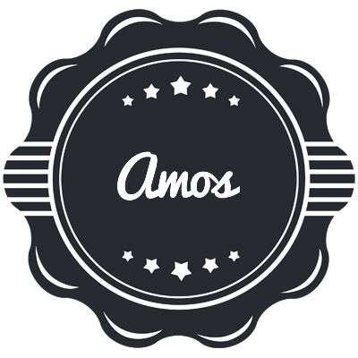 Amos badge logo