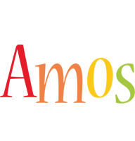Amos birthday logo