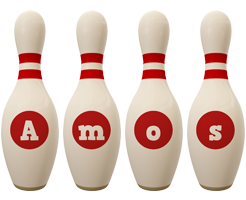 Amos bowling-pin logo