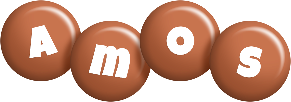 Amos candy-brown logo