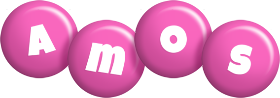 Amos candy-pink logo