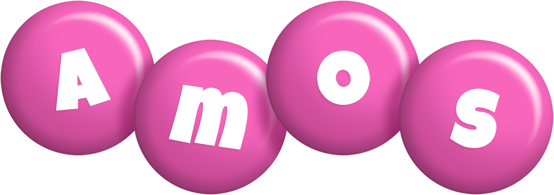 Amos candy-pink logo