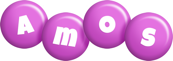 Amos candy-purple logo