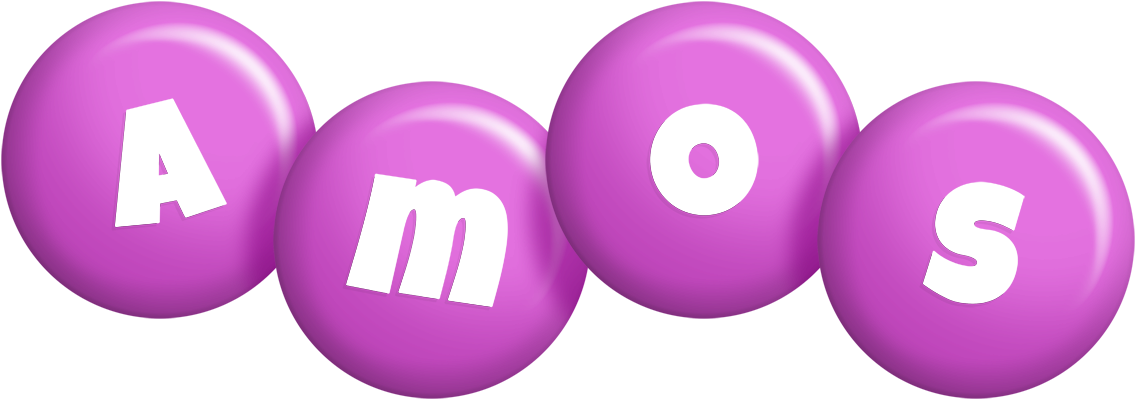 Amos candy-purple logo