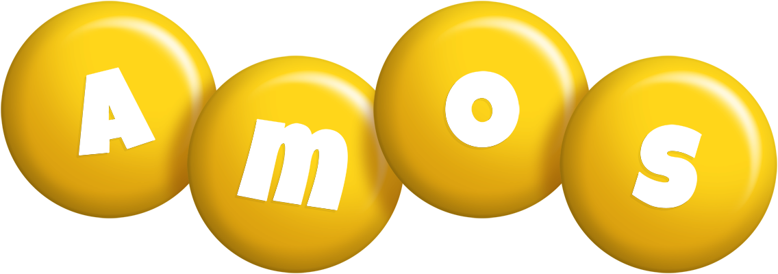 Amos candy-yellow logo