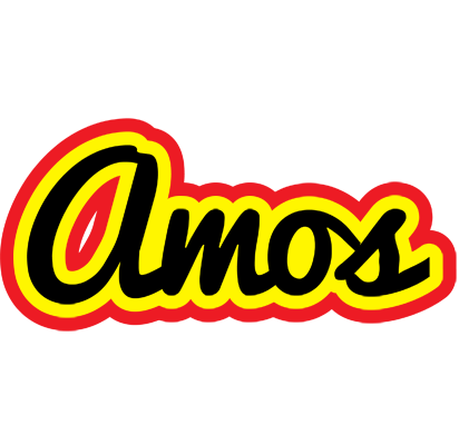Amos flaming logo