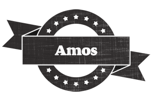 Amos grunge logo