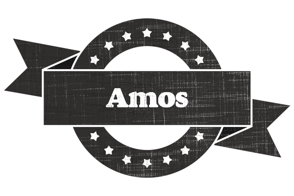 Amos grunge logo