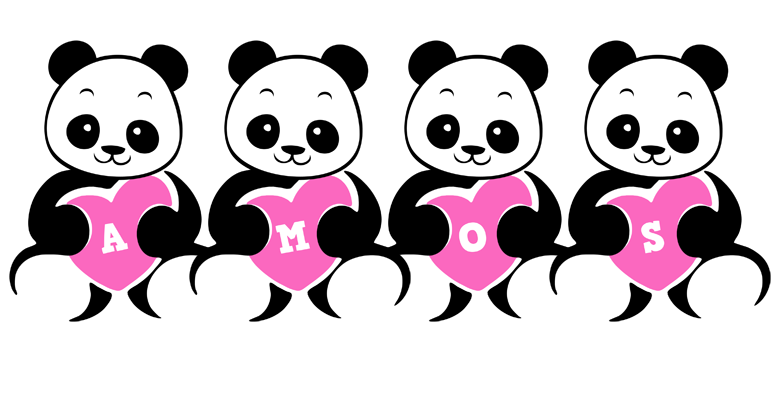 Amos love-panda logo