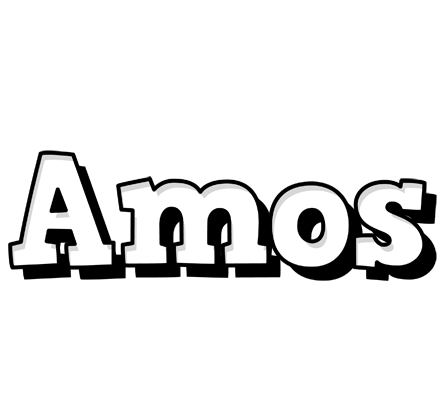 Amos snowing logo