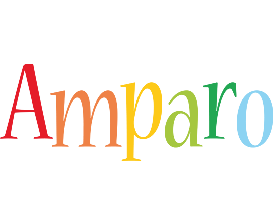 Amparo birthday logo