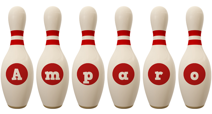 Amparo bowling-pin logo