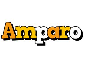 Amparo cartoon logo