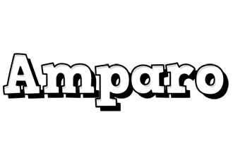 Amparo snowing logo