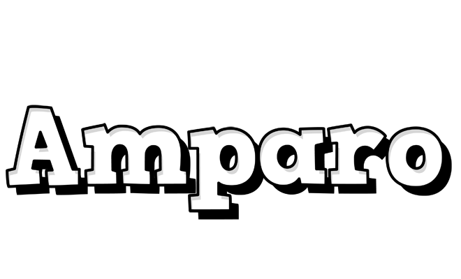 Amparo snowing logo