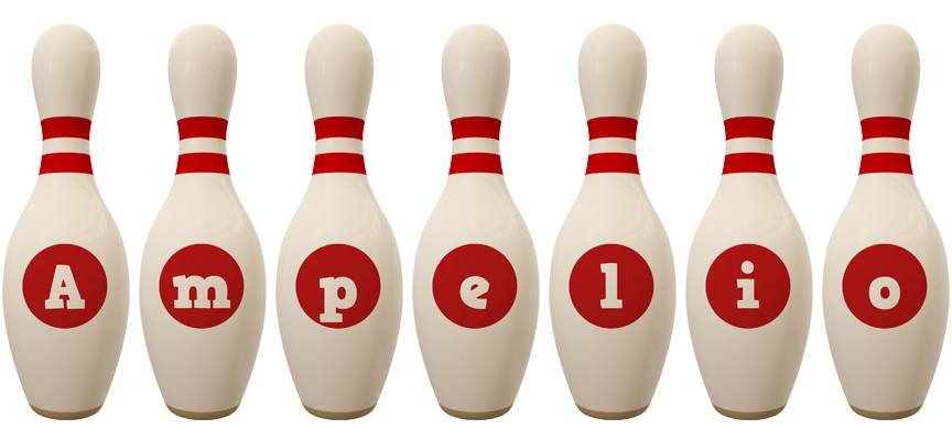 Ampelio bowling-pin logo