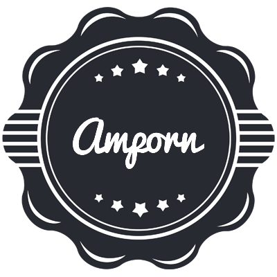 Amporn badge logo