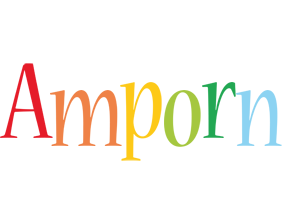 Amporn birthday logo