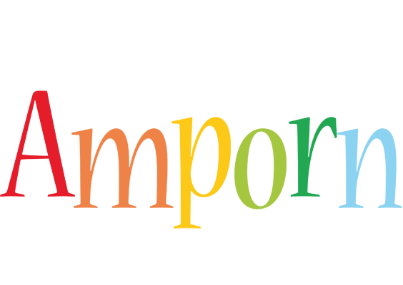 Amporn birthday logo
