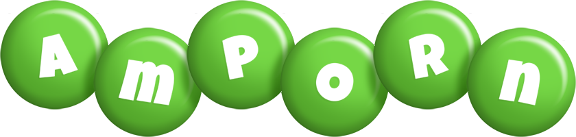 Amporn candy-green logo