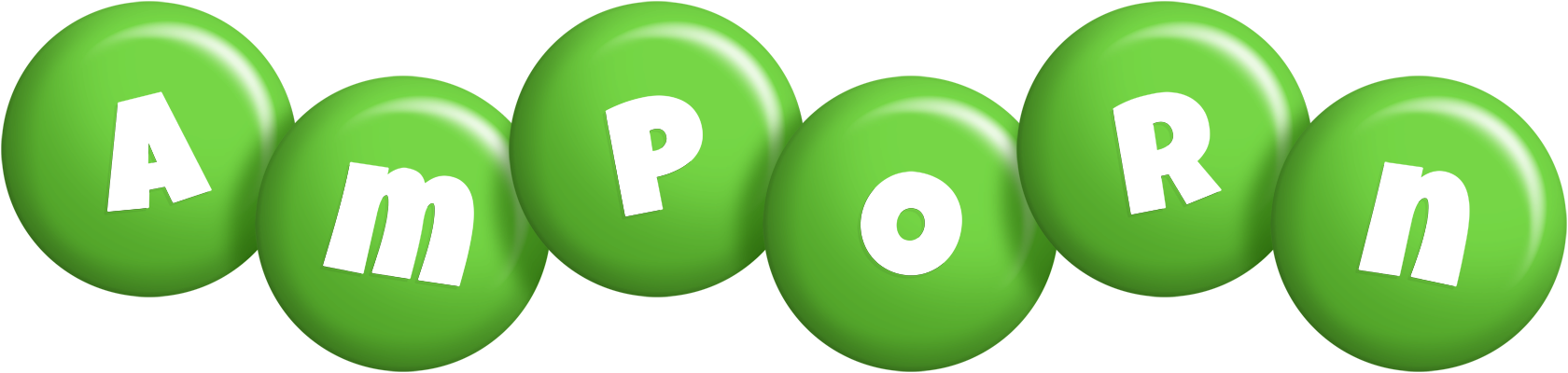 Amporn candy-green logo