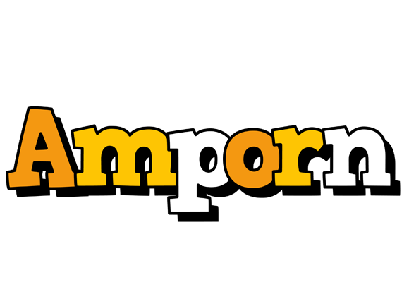 Amporn cartoon logo