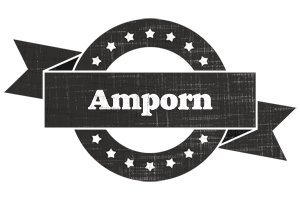Amporn grunge logo