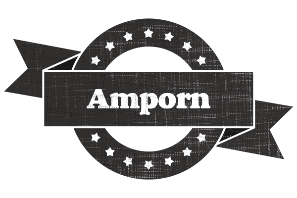 Amporn grunge logo