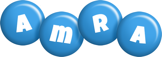 Amra candy-blue logo
