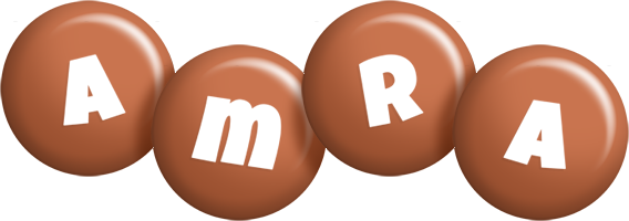 Amra candy-brown logo