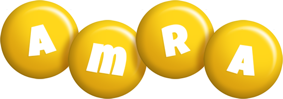 Amra candy-yellow logo
