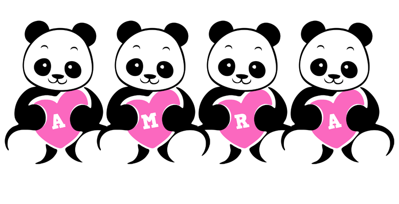 Amra love-panda logo