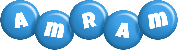 Amram candy-blue logo