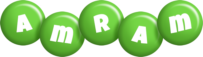 Amram candy-green logo