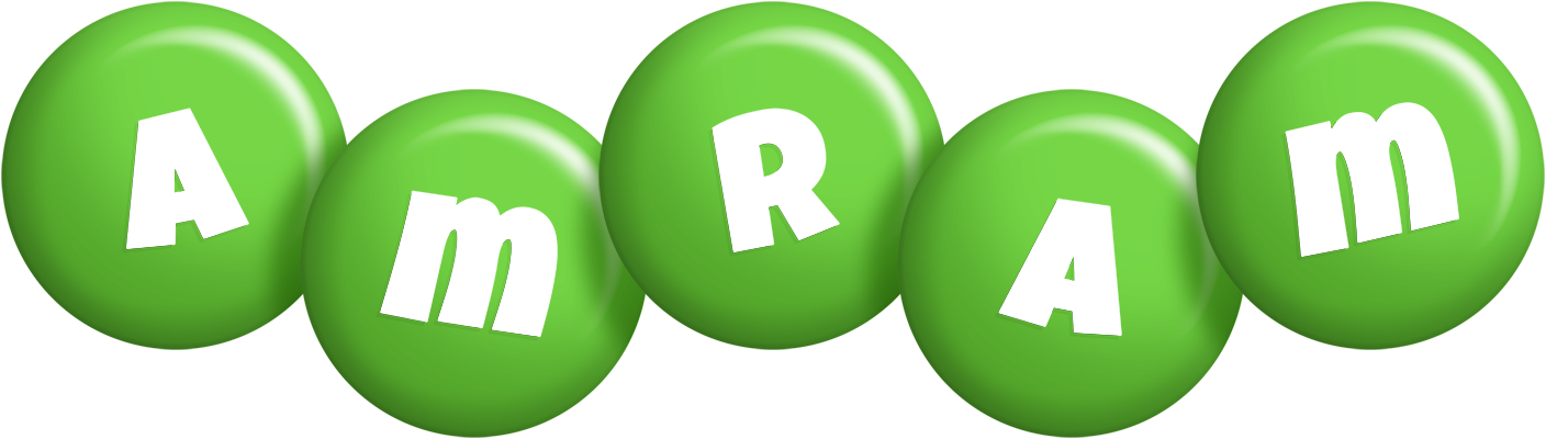 Amram candy-green logo
