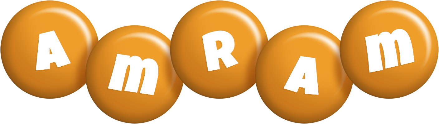 Amram candy-orange logo