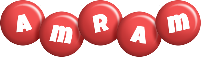 Amram candy-red logo